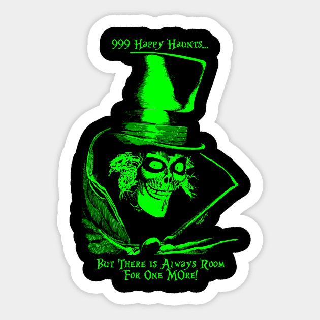 Hatbox Ghost 999 Happy Haunts Sticker by Legends Studios LHVP